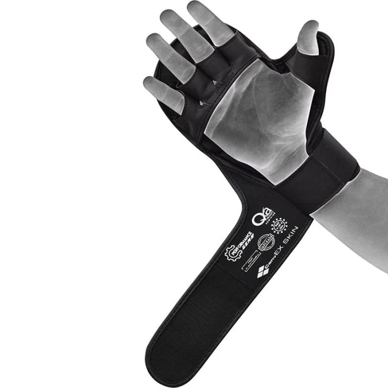 RDX mma sparring GLOVES SHOOTER AURA PLUS T-17 - black